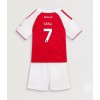 Arsenal Bukayo Saka #7 Babytruitje Thuis tenue Kind 2025-26 Korte Mouw (+ Korte broeken)